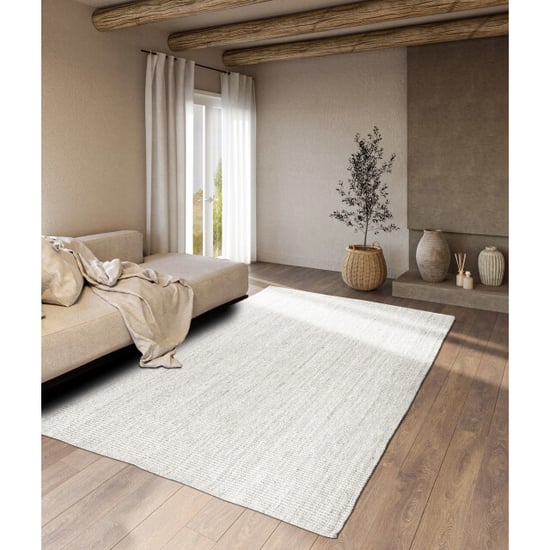 Villeroy & Boch Rosalie jute vloerkleed wit- 200x290 cm - Image 1