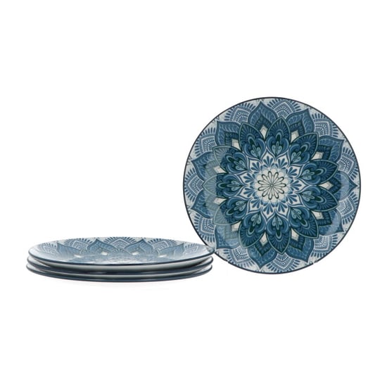 Luzzo ® madala serviesset 4 persoons 12-delig porselein blauw - Image 3