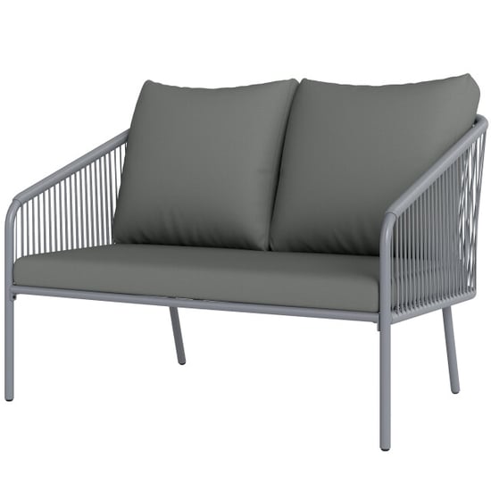 4goodz Outsunny polyrattan 2-zits tuinbank met kussens - - Image 1