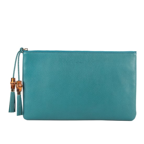 Bamboo Braided Tassel Zip Clutch Clutch - Image 1