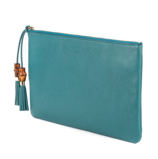 Bamboo Braided Tassel Zip Clutch Clutch - Image 2