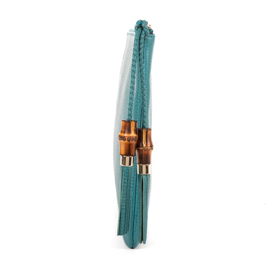 Bamboo Braided Tassel Zip Clutch Clutch - Image 4