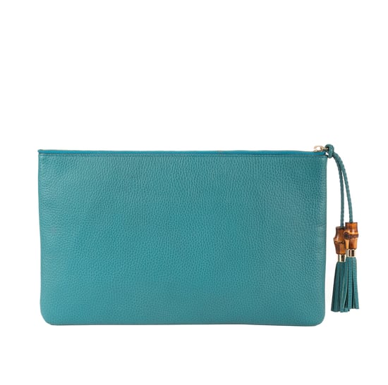 Bamboo Braided Tassel Zip Clutch Clutch - Image 5