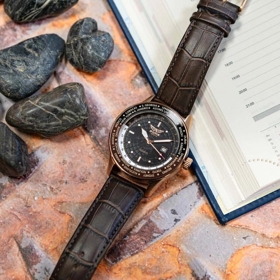 Aviator Horloge F-Series Pilot AVAW9494 Bruin - Image 3