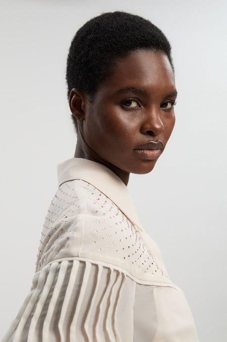 Hotfix Studded Long Sleeve Woven Shirt - Image 3