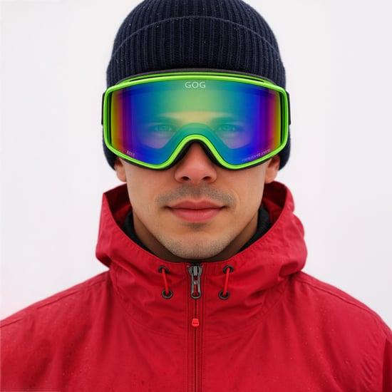Roxie UV400 Ski Snowboard Goggles with Anti-Fog Mirror Hydrophobic Double Lens - Image 3