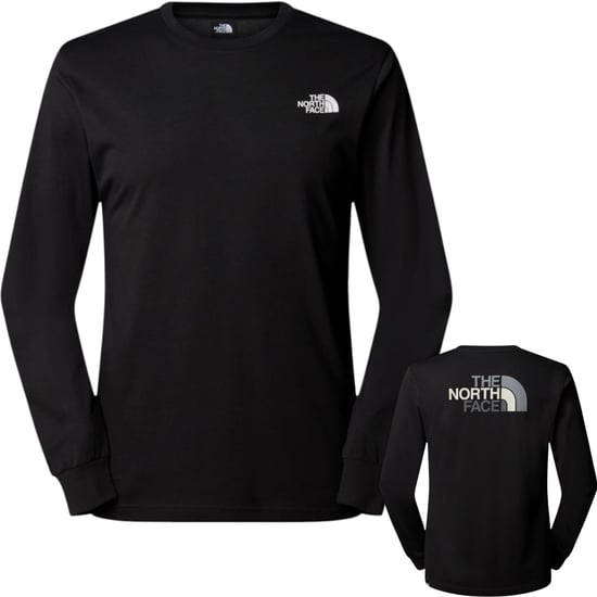 The North Face Mens Long Sleeve Easy T-Shirts Black - Image 1