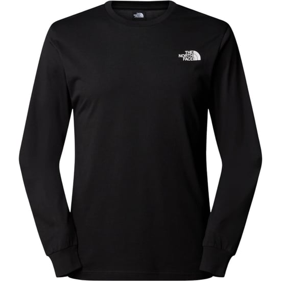The North Face Mens Long Sleeve Easy T-Shirts Black - Image 2