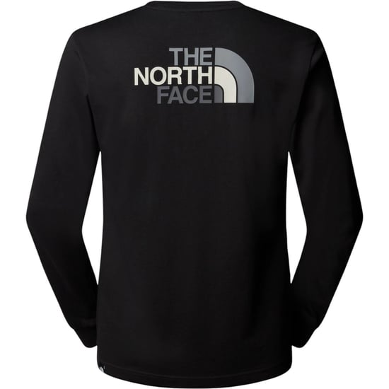 The North Face Mens Long Sleeve Easy T-Shirts Black - Image 3