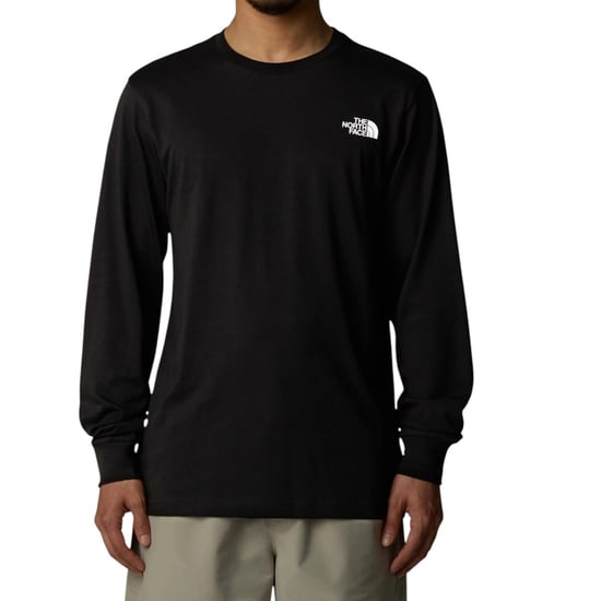 The North Face Mens Long Sleeve Easy T-Shirts Black - Image 4