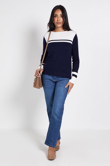 Petite Colour Block Jumper - Image 2
