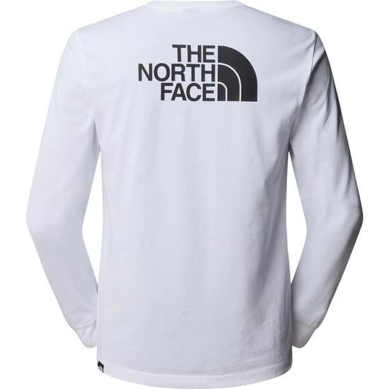 The North Face Mens Long Sleeve Easy T-Shirts White - Image 3