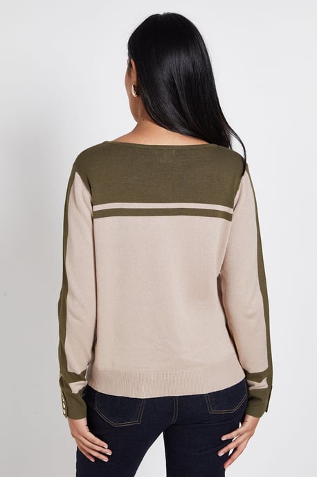 Petite Colour Block Jumper - Image 3