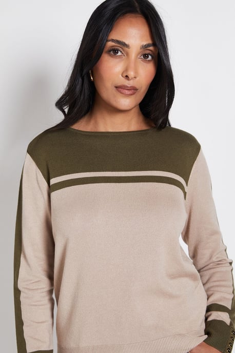 Petite Colour Block Jumper - Image 4
