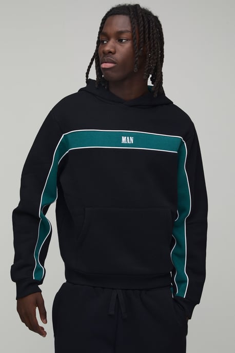 Boxy Man Sport Panelled Hooded Tracksuit - Image 3