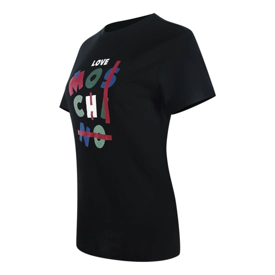 Love Moschino Jumble Logo Svart T-shirt - Image 3