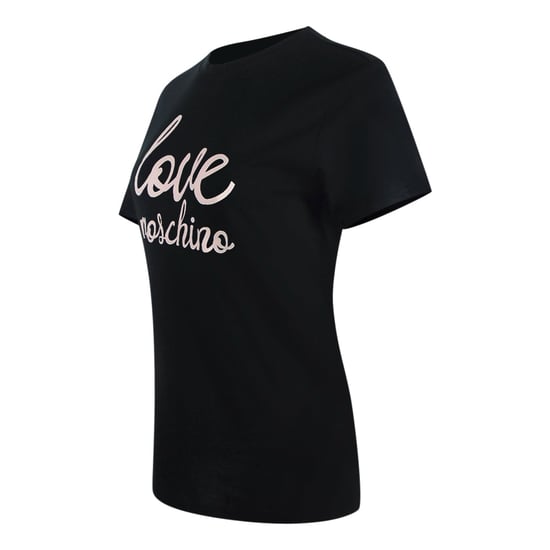 Love Moschino Cursive Logo Black T-shirt - Image 3