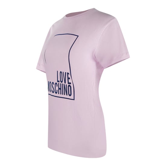 Love Moschino Box Logo Pink T-shirt - Image 3