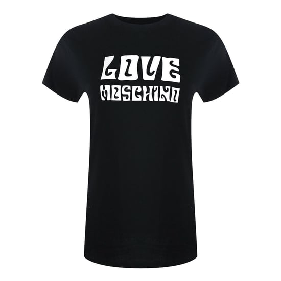 Love Moschino Groovy Logo Black T-shirt - Image 1
