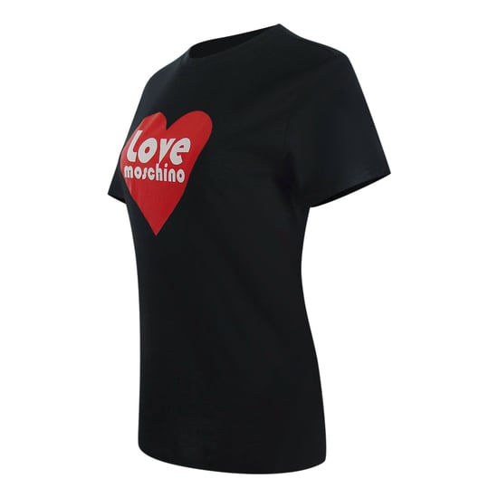 Love Moschino Heart Logo Black T-shirt - Image 3