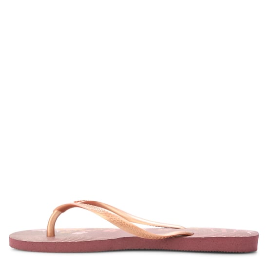 Women's Havaianas Slim Organic Flip-Flops in Purple - Image 2