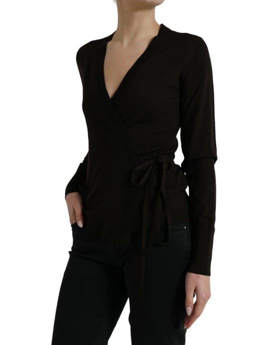 Wrap Knit Top Tsh84349 - Image 2