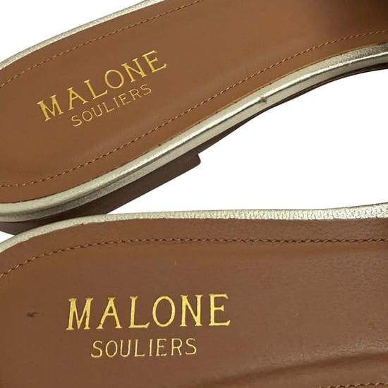 Malone Souliers Marianne Pointed-Toe Flat Mules in Brown Suede - Image 6