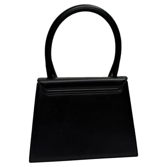 Jacquemus Le Chiquito Top-Handle Bag in Black Leather - Image 2