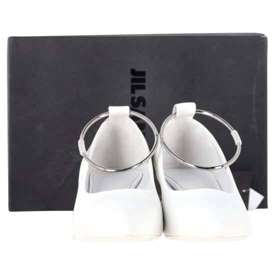 Jil Sander Alima Pumps in White Leather - Image 2