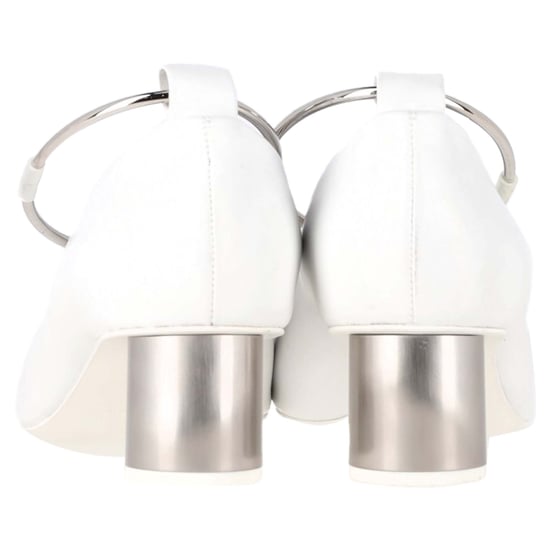 Jil Sander Alima Pumps in White Leather - Image 5