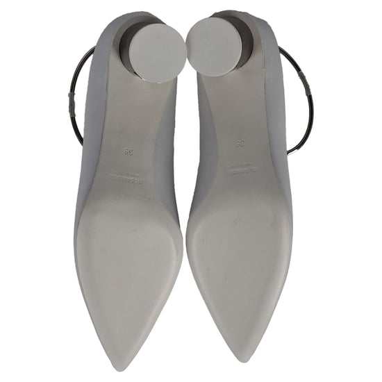 Jil Sander Alima Pumps in White Leather - Image 6