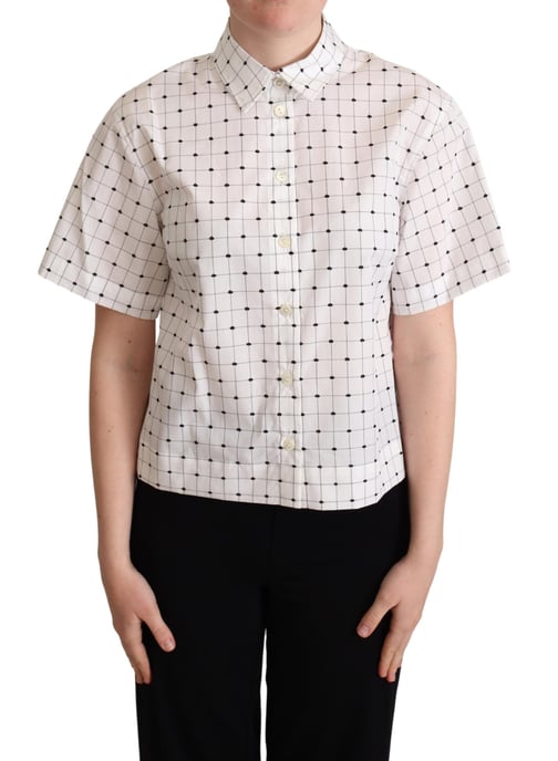 Dolce Gabbana Korte Mouw Overhemd Gingham Ruit - Image 1