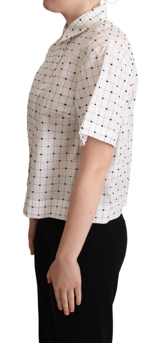 Dolce Gabbana Korte Mouw Overhemd Gingham Ruit - Image 3