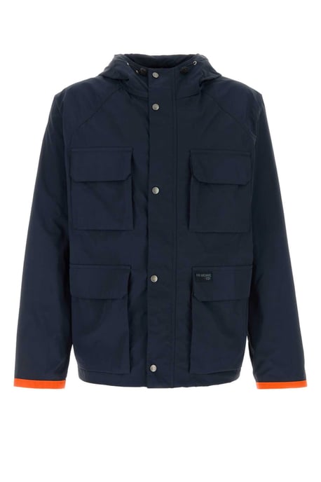 Navy Blue Nylon Windbreaker - Image 1