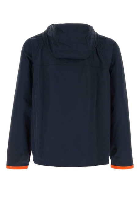 Navy Blue Nylon Windbreaker - Image 2