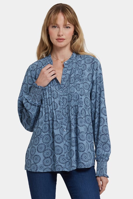 Gepailleerde Boerenblouse | Regen Tuin - Image 1