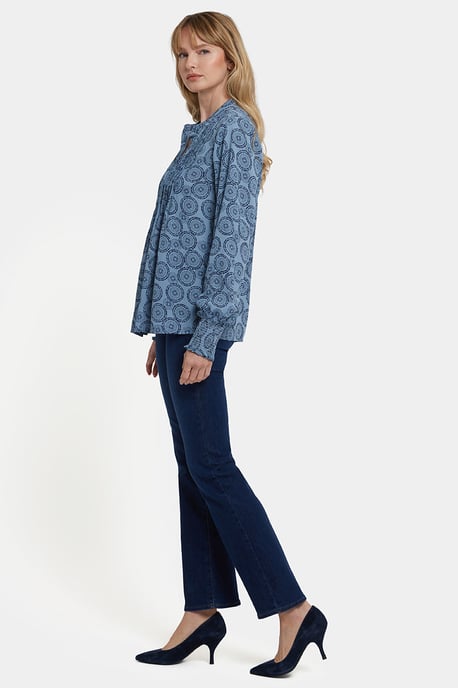Gepailleerde Boerenblouse | Regen Tuin - Image 2