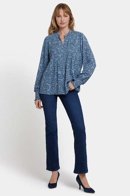 Gepailleerde Boerenblouse | Regen Tuin - Image 3