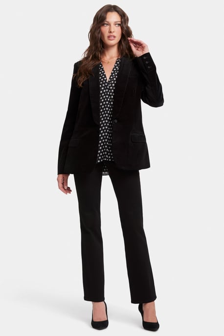 Tuxedo Jacket Velours Zwart | Zwart - Image 5