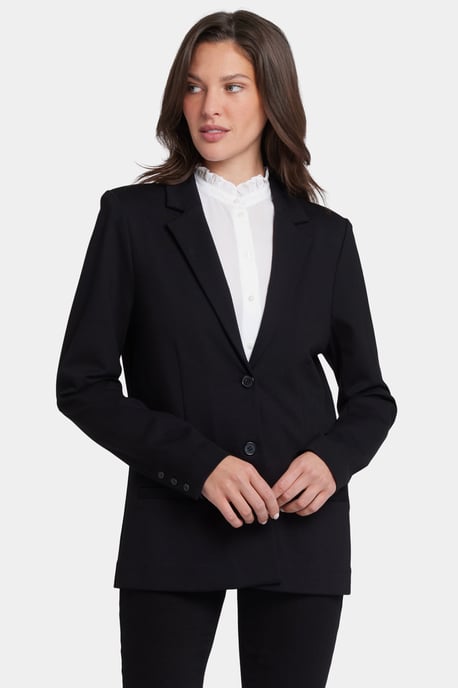 Classic Blazer Jacket in Ponte Knit | Zwart - Image 3
