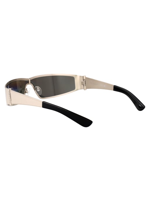 Metallic Silver Sunglasses - Image 4