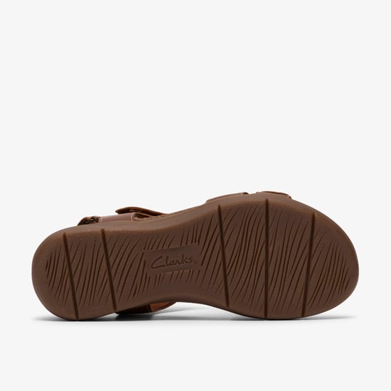 April Cove Dark Tan Lea Sandals - Image 3