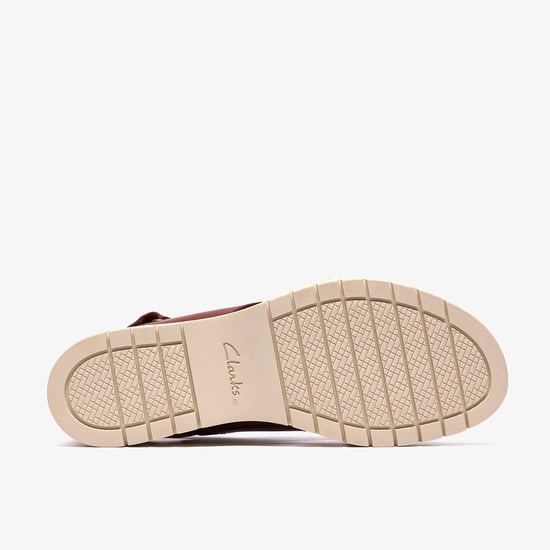 Diaz Cross Burnt Orange Lea Sandals - Image 3