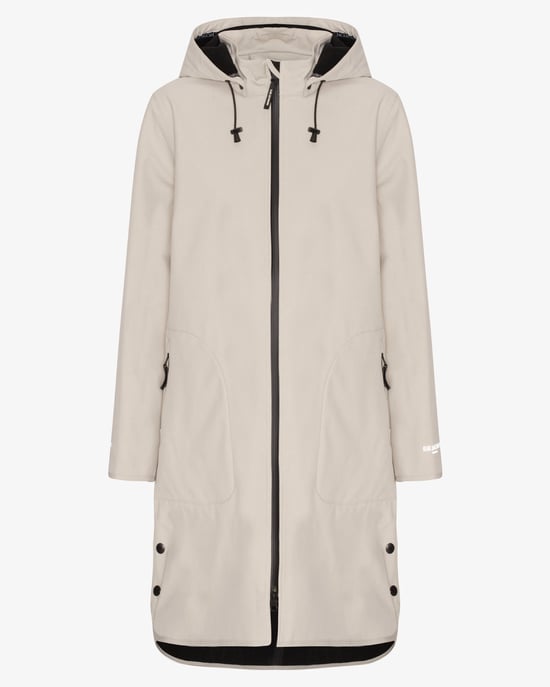 A-Line Raincoat in Nude - Image 2