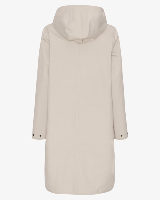 A-Line Raincoat in Nude - Image 5