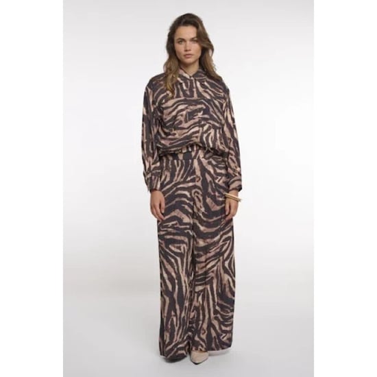Rino & Pelle Auda.7002621 rino&pelle blouson jacket brown zebra - Image 3