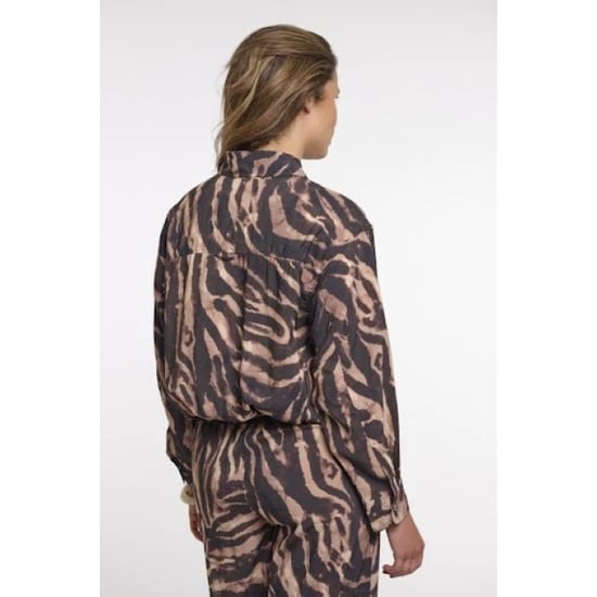 Rino & Pelle Auda.7002621 rino&pelle blouson jacket brown zebra - Image 4