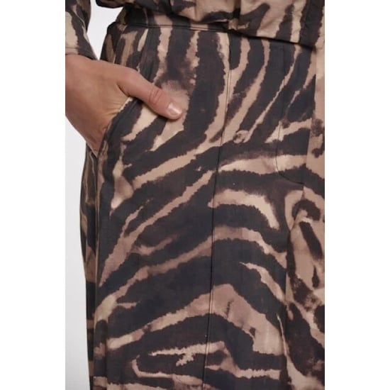 Rino & Pelle regular length wid leg pants darjaregular.7002621 brown zebra - Image 3