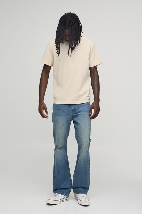Basic Flared Fit Jeans - Image 4