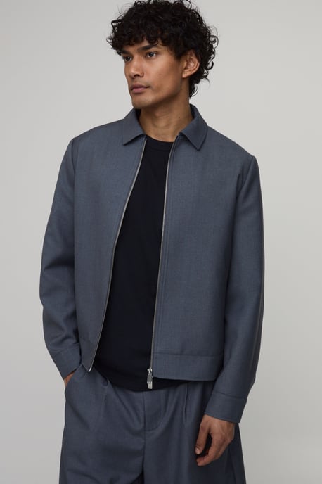 Tailored Zip Up Harrington Co-Ord Jacket - Image 1